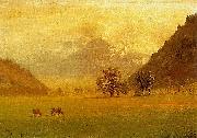 Albert Bierstadt Rhone Valley Spain oil painting artist